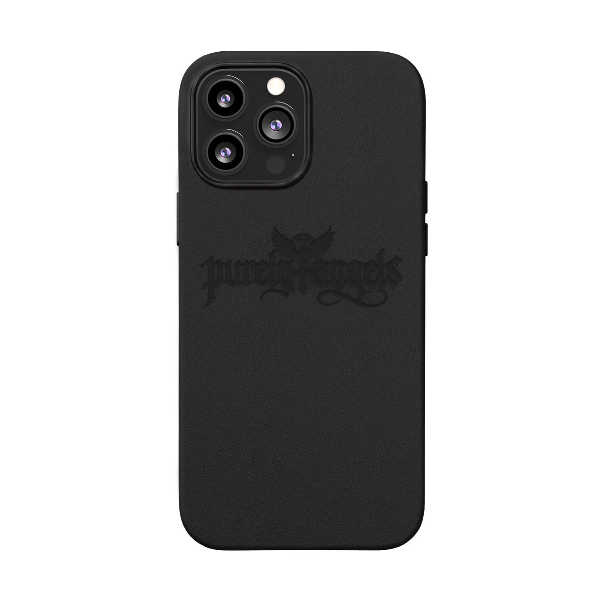 Purely4angels Engraved PU Leather Phone Case