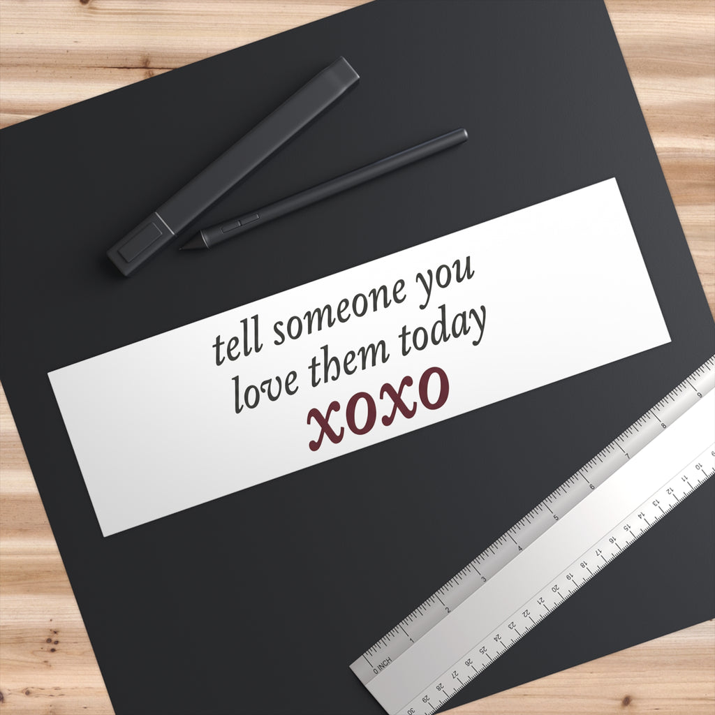 'xoxo' Bumper Sticker