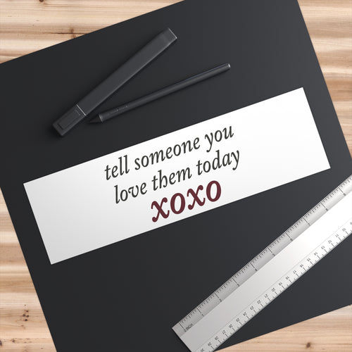 'xoxo' Bumper Sticker