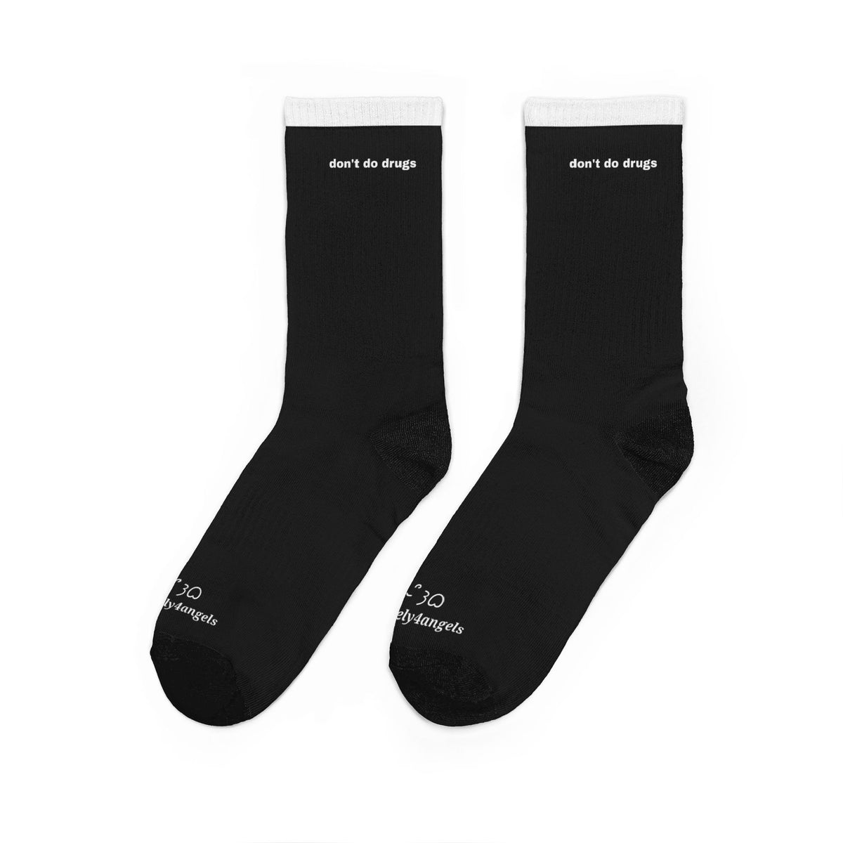 Don't Do Drugs Padded Crew Socks