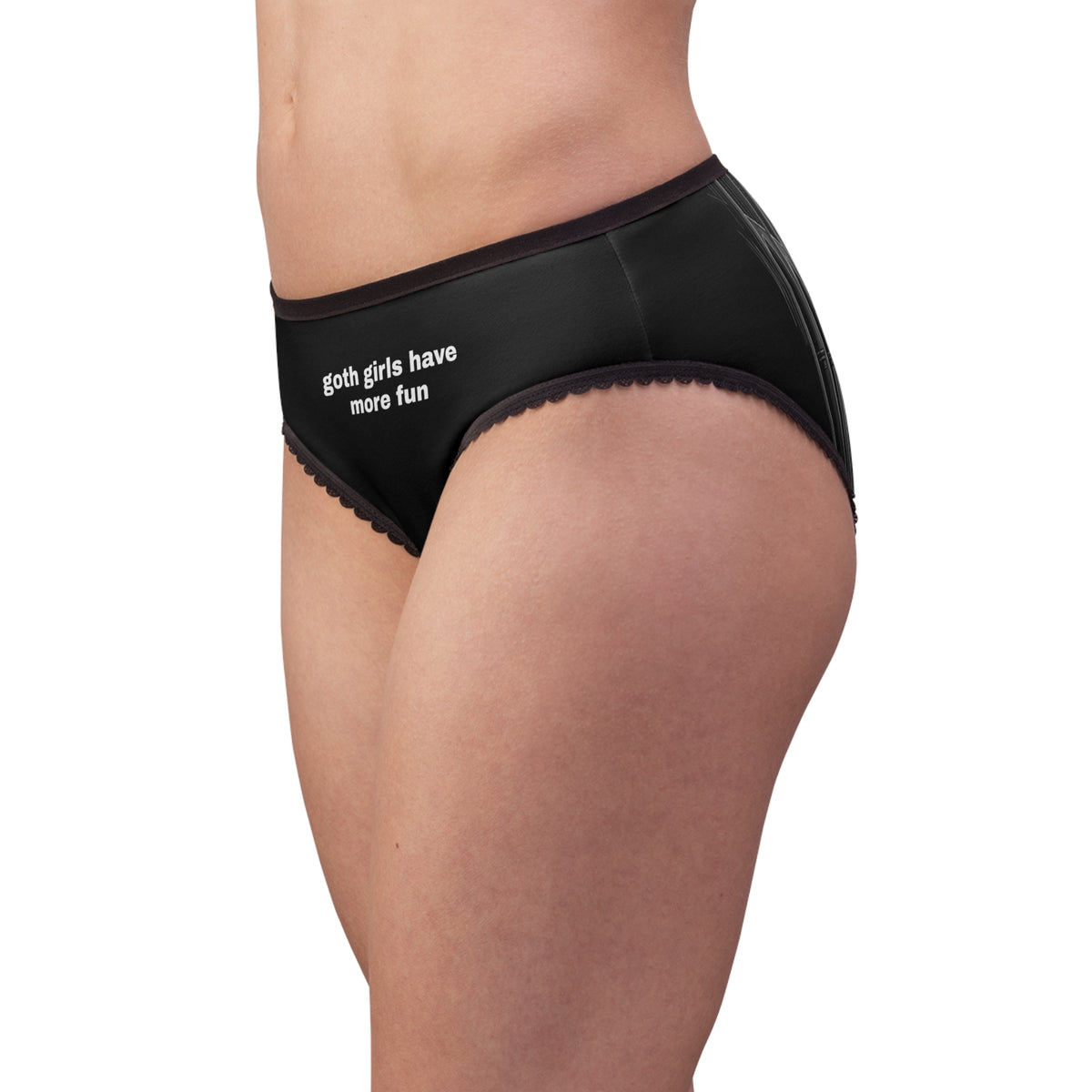 Goth Girls Lace Trim Panty