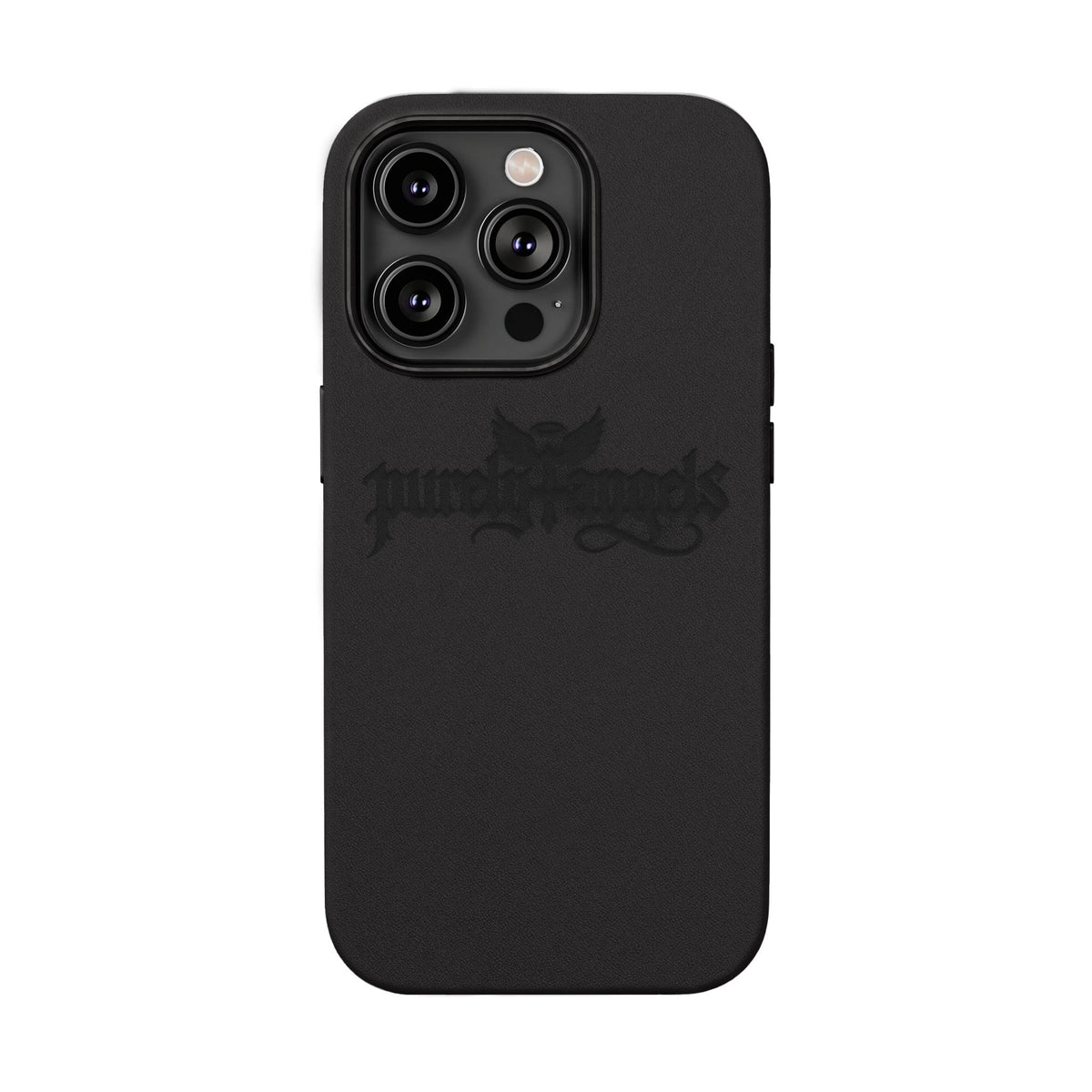 Purely4angels Engraved PU Leather Phone Case