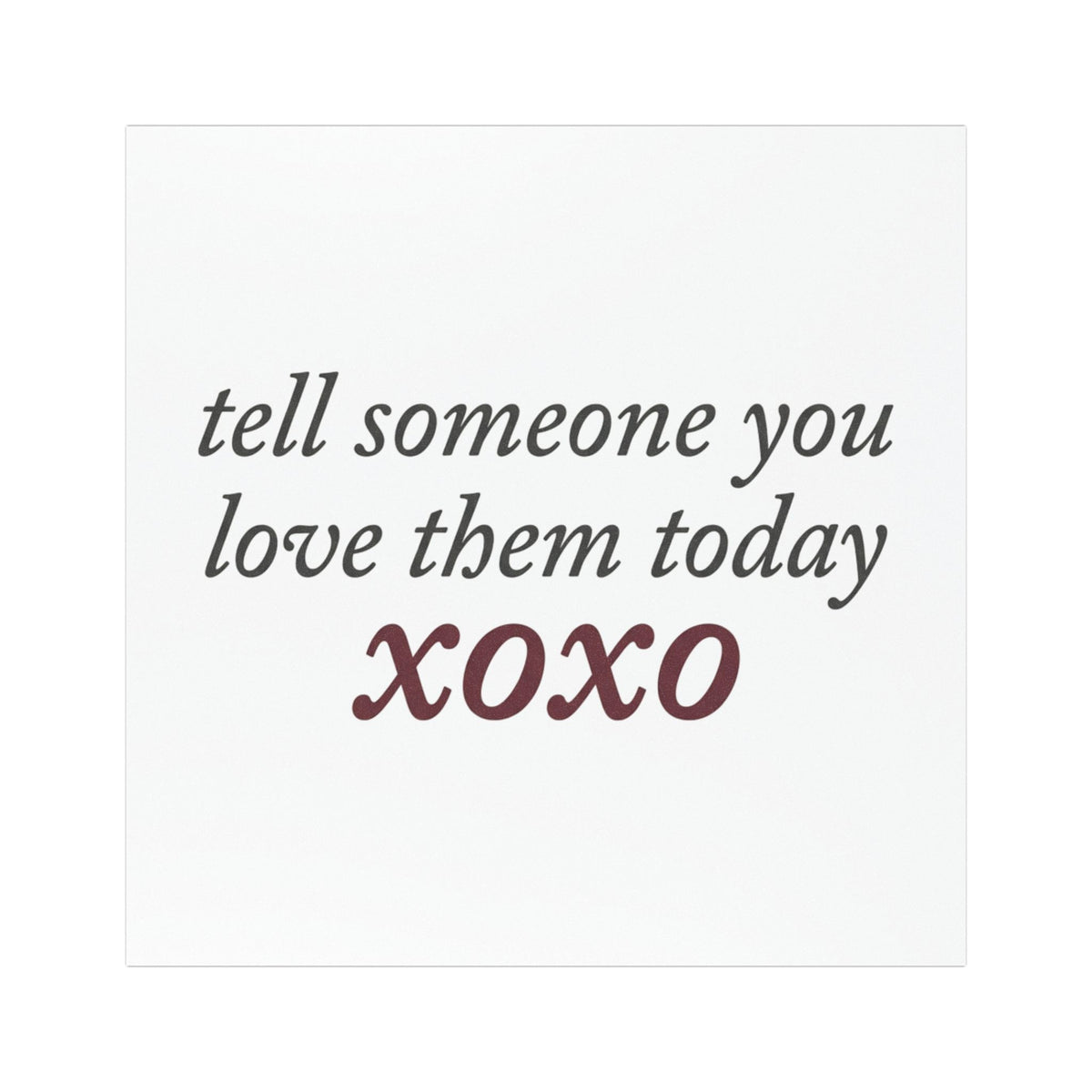 'xoxo' Car Magnet