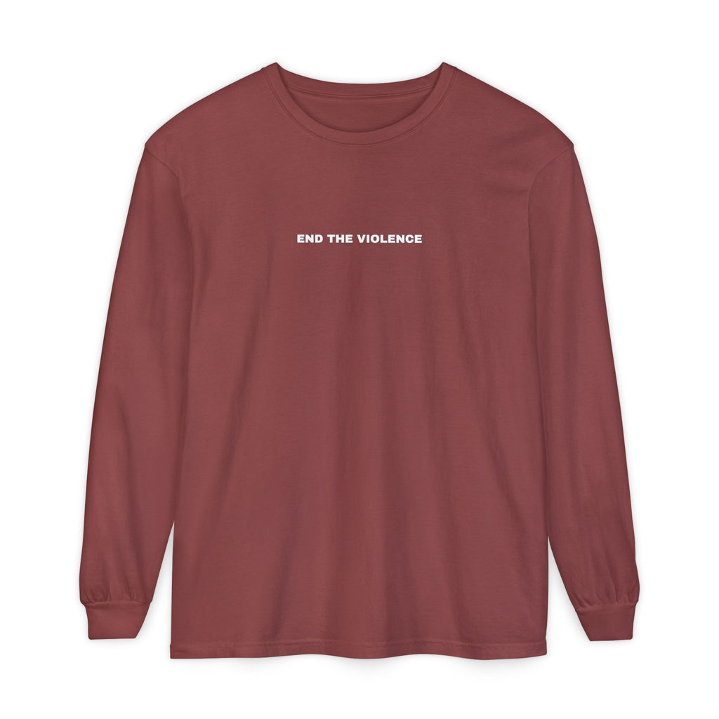 End The Violence Long Sleeve Tee