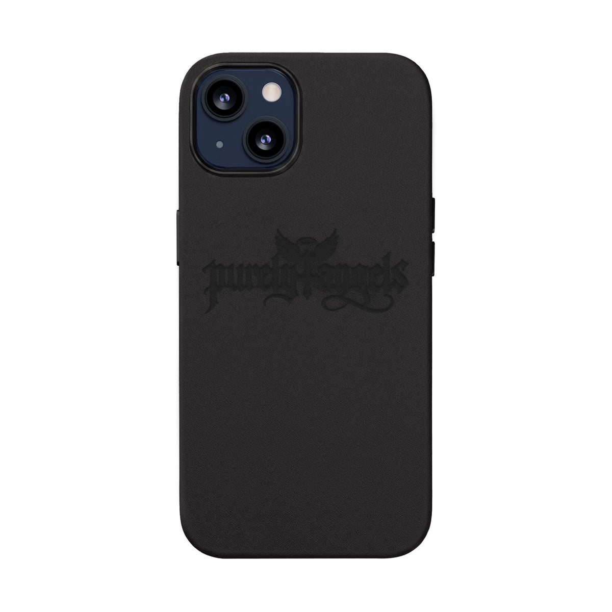 Purely4angels Engraved PU Leather Phone Case