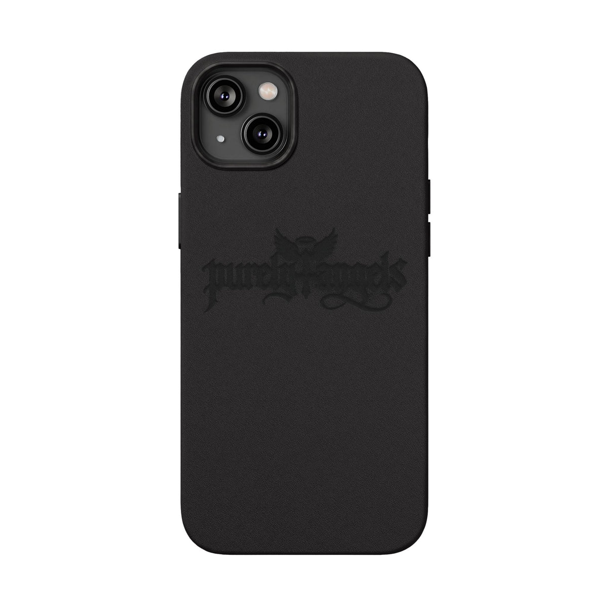 Purely4angels Engraved PU Leather Phone Case