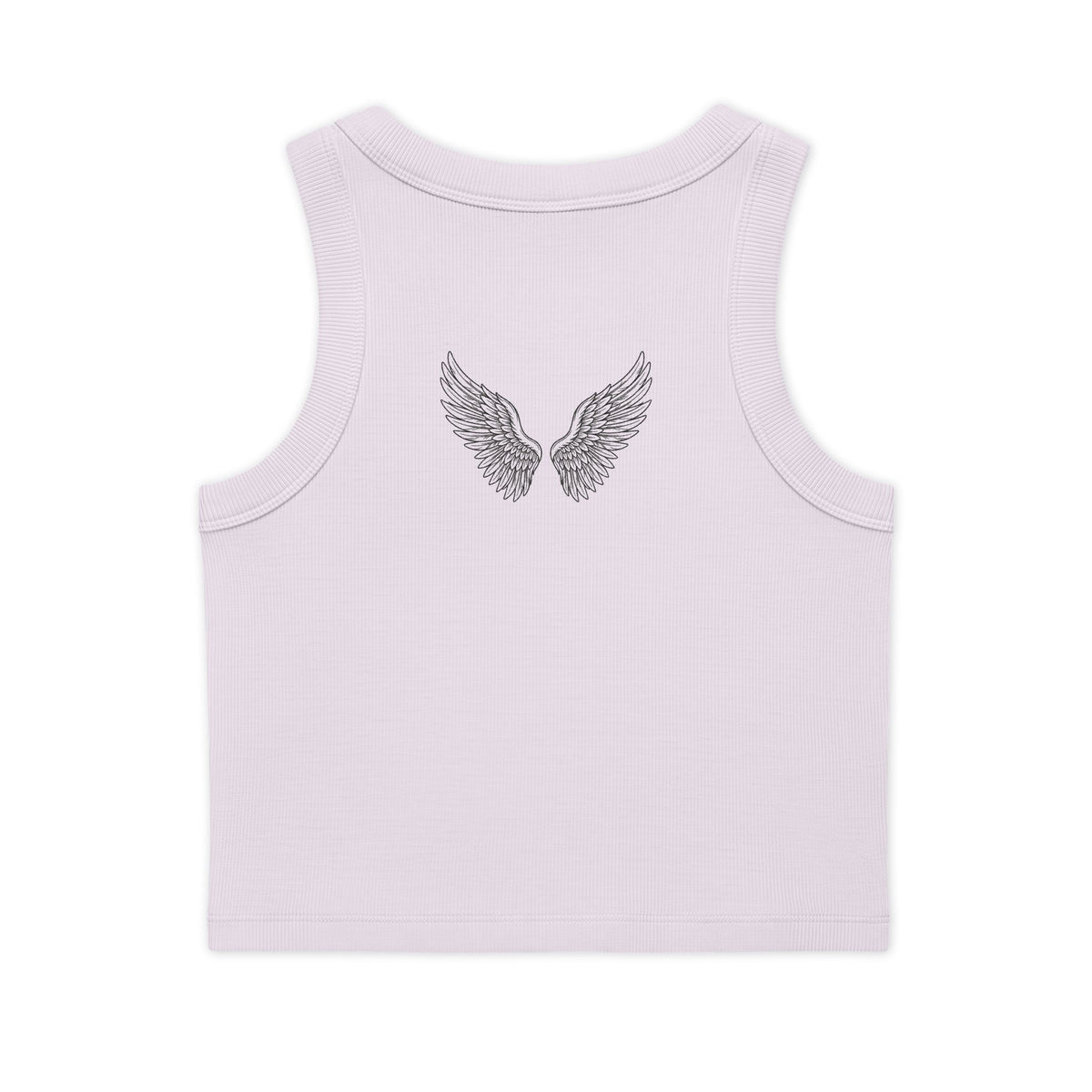 'xoxo' Organic Cropped Ribbed Tank