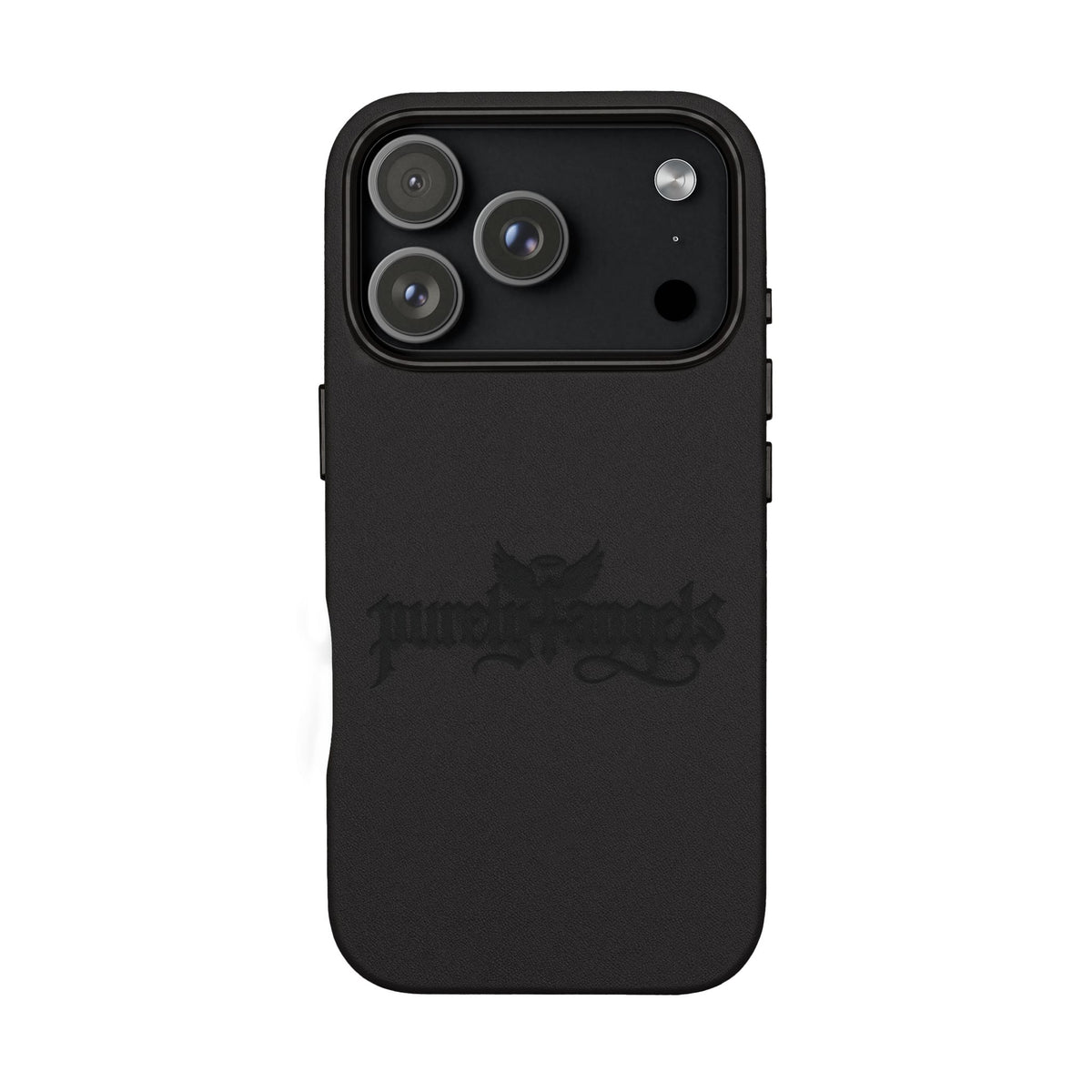 Purely4angels Engraved PU Leather Phone Case