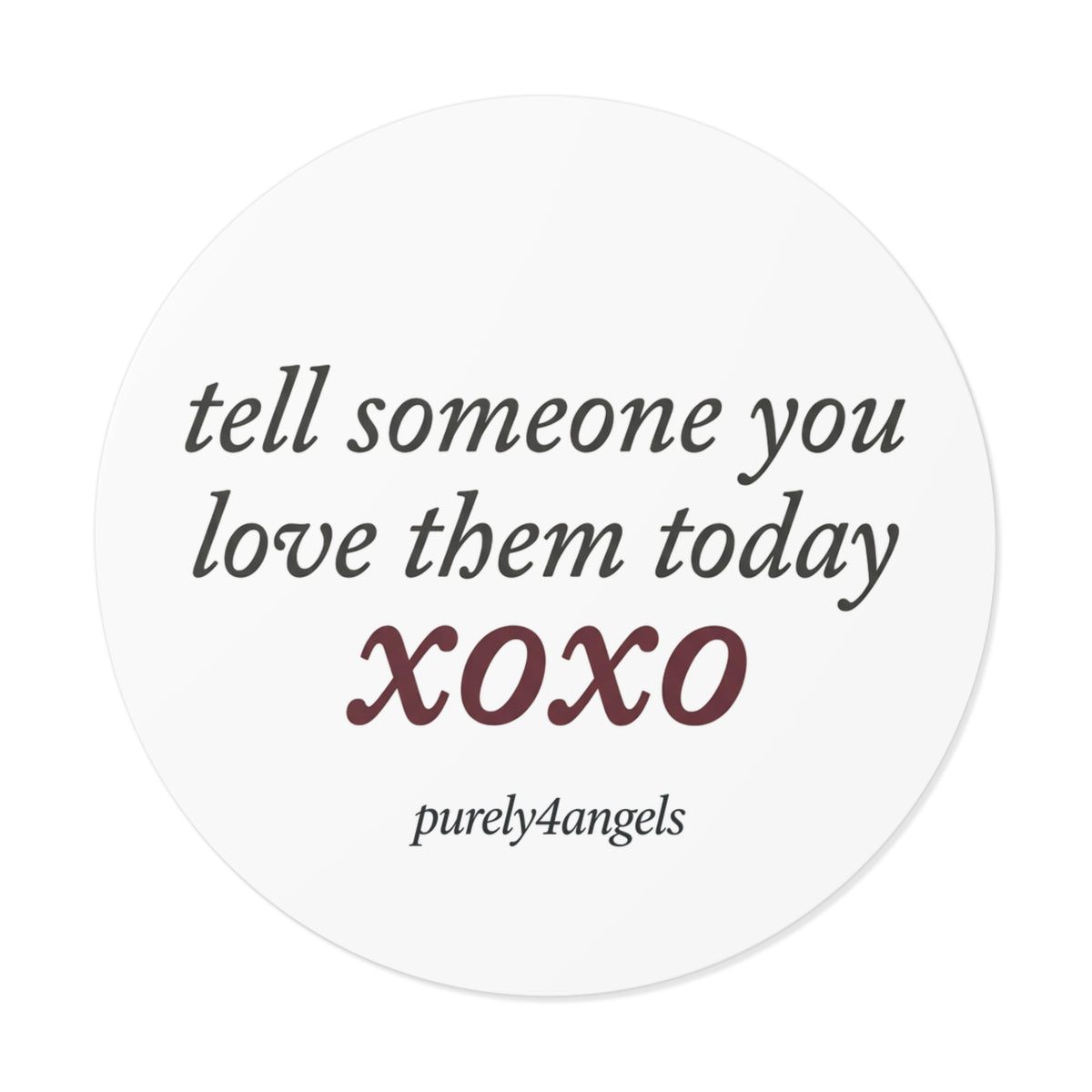 'xoxo' Vinyl Sticker