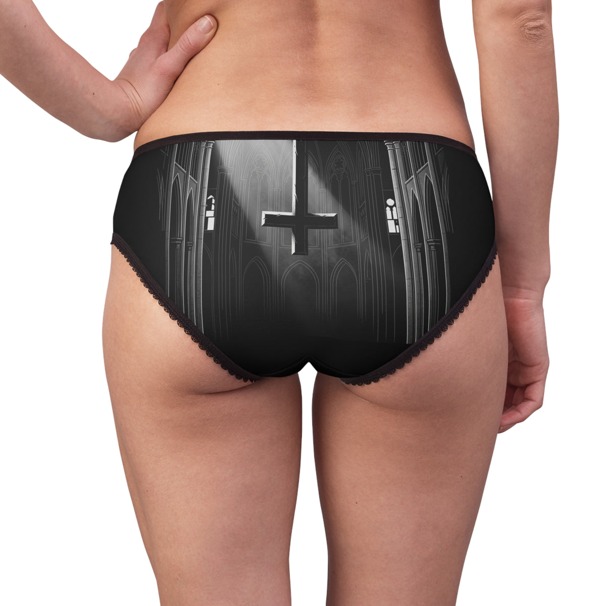 Goth Girls Lace Trim Panty