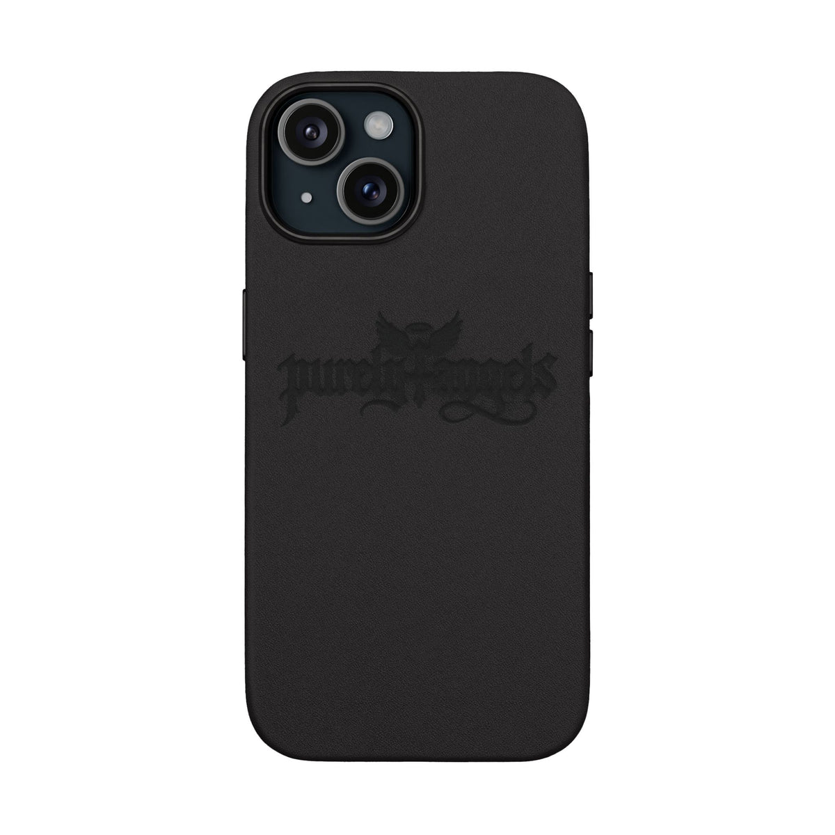 Purely4angels Engraved PU Leather Phone Case