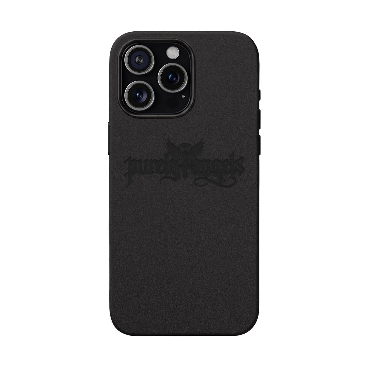 Purely4angels Engraved PU Leather Phone Case