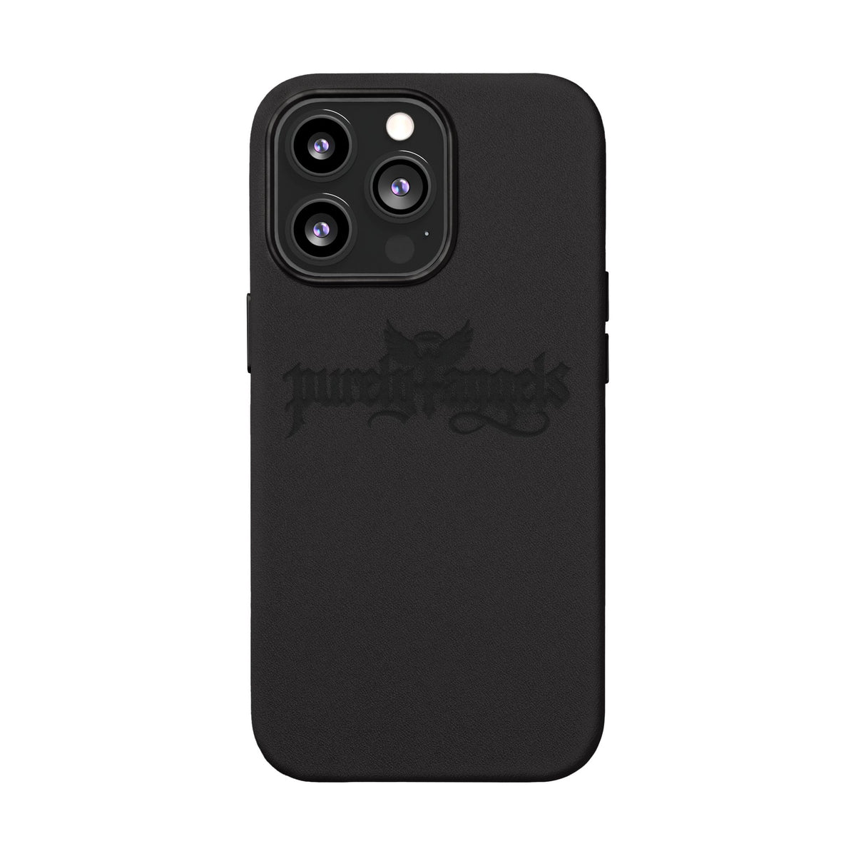 Purely4angels Engraved PU Leather Phone Case