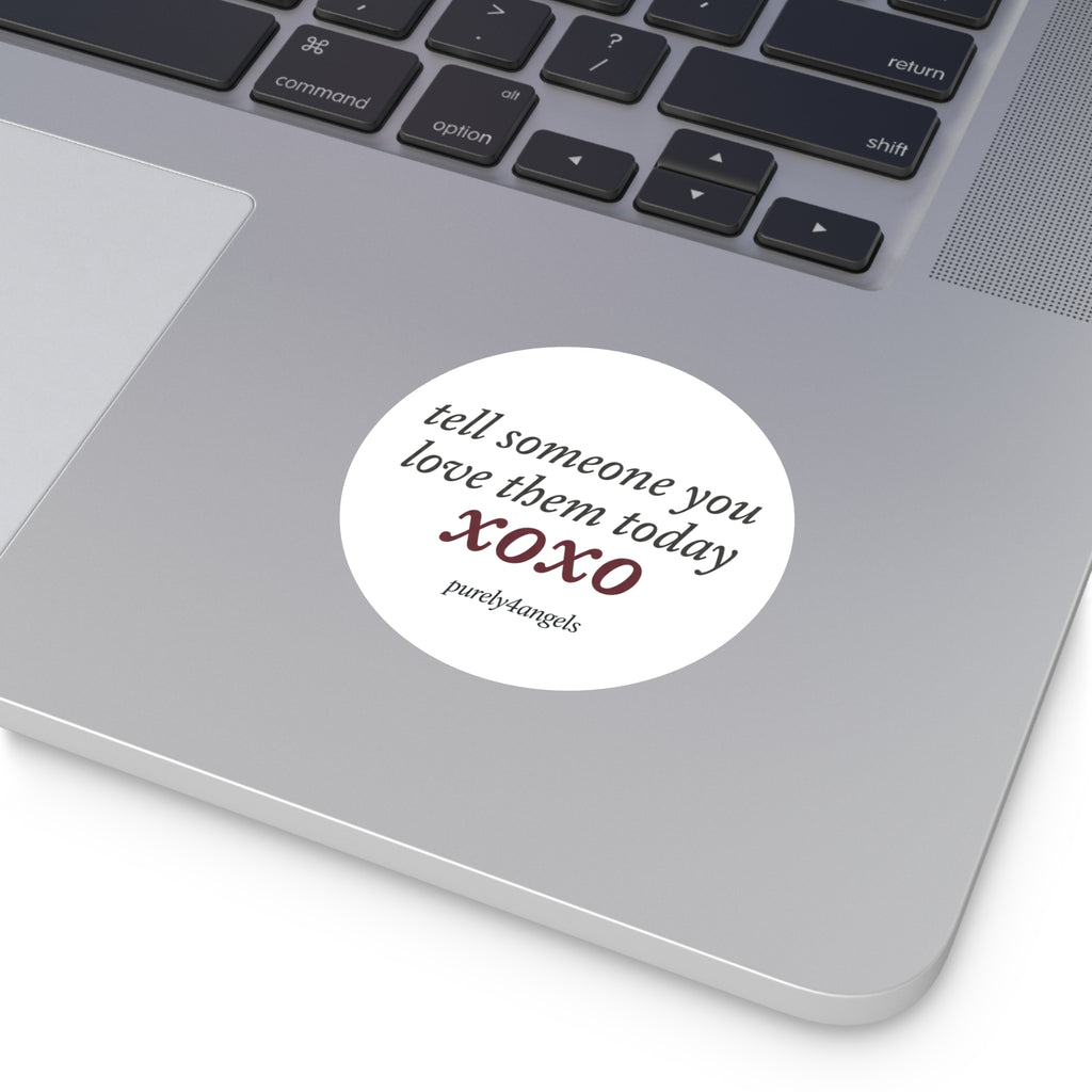 'xoxo' Vinyl Sticker