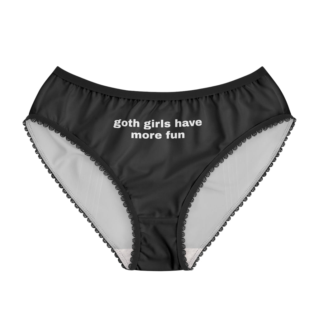 Goth Girls Lace Trim Panty