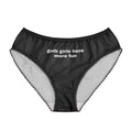 Goth Girls Lace Trim Panty