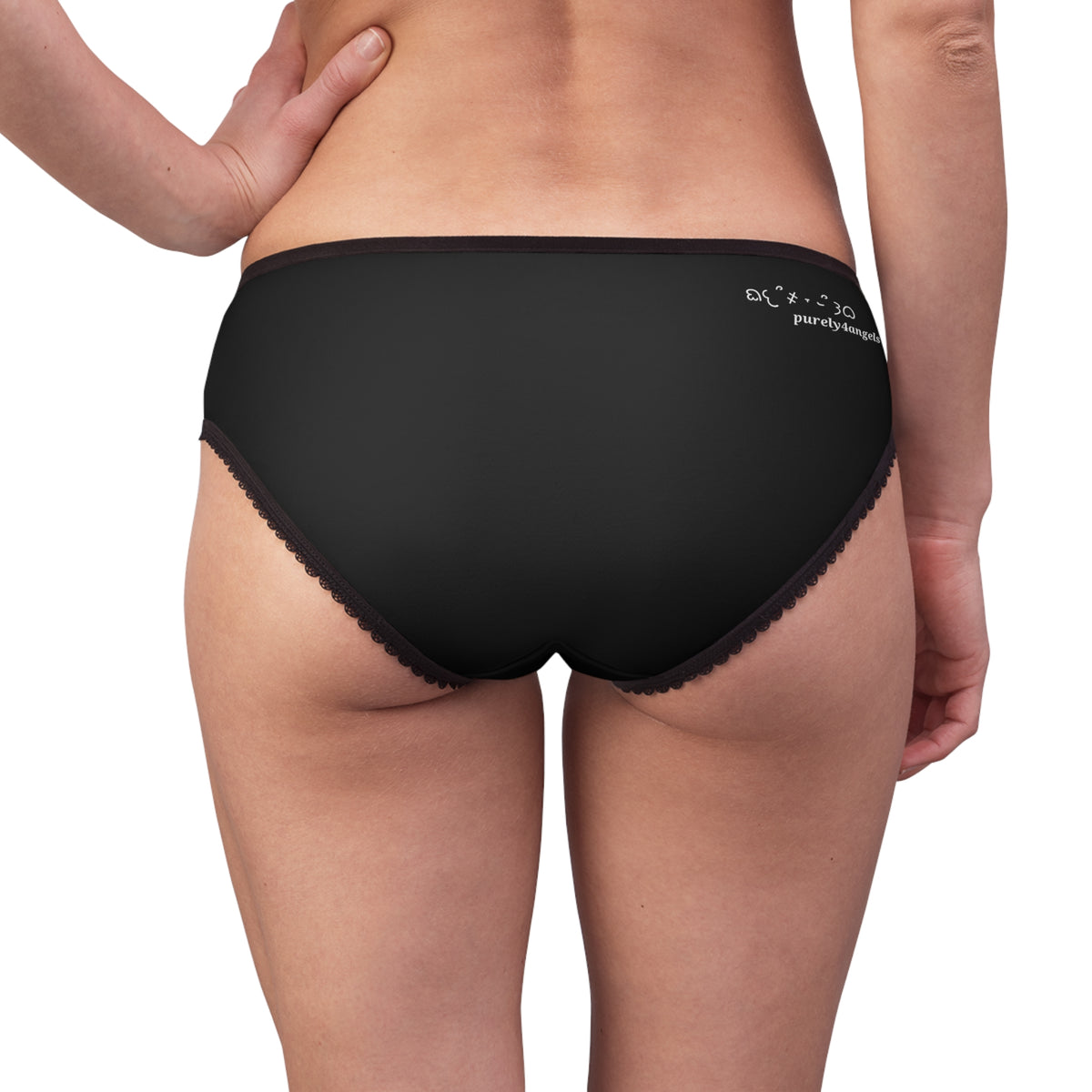 Emo Bitches Love Me Lace Trim Panty