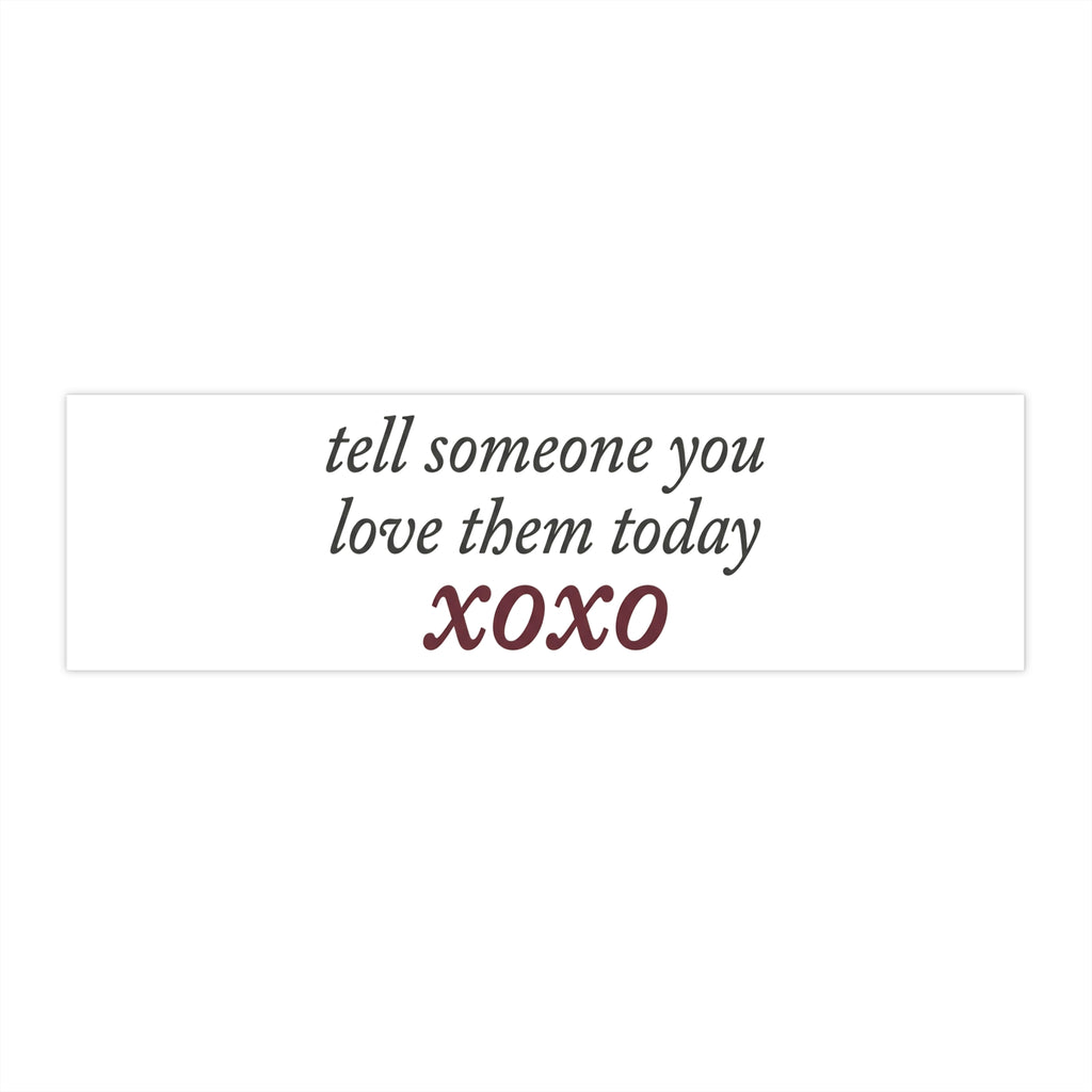 'xoxo' Bumper Sticker
