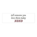 'xoxo' Bumper Sticker