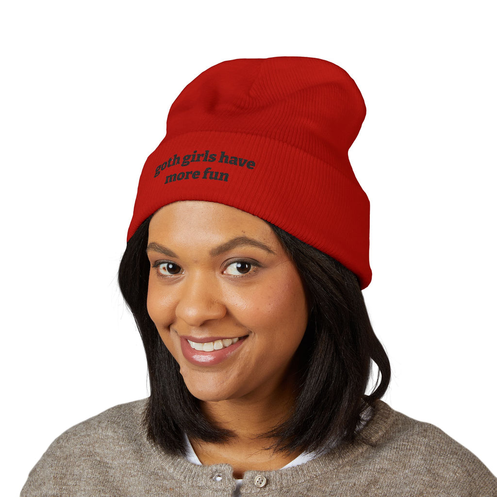 Goth Girls Have More Fun Beanie