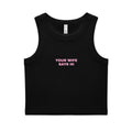 UR WIFE Organic Cropped Ribbed Tank