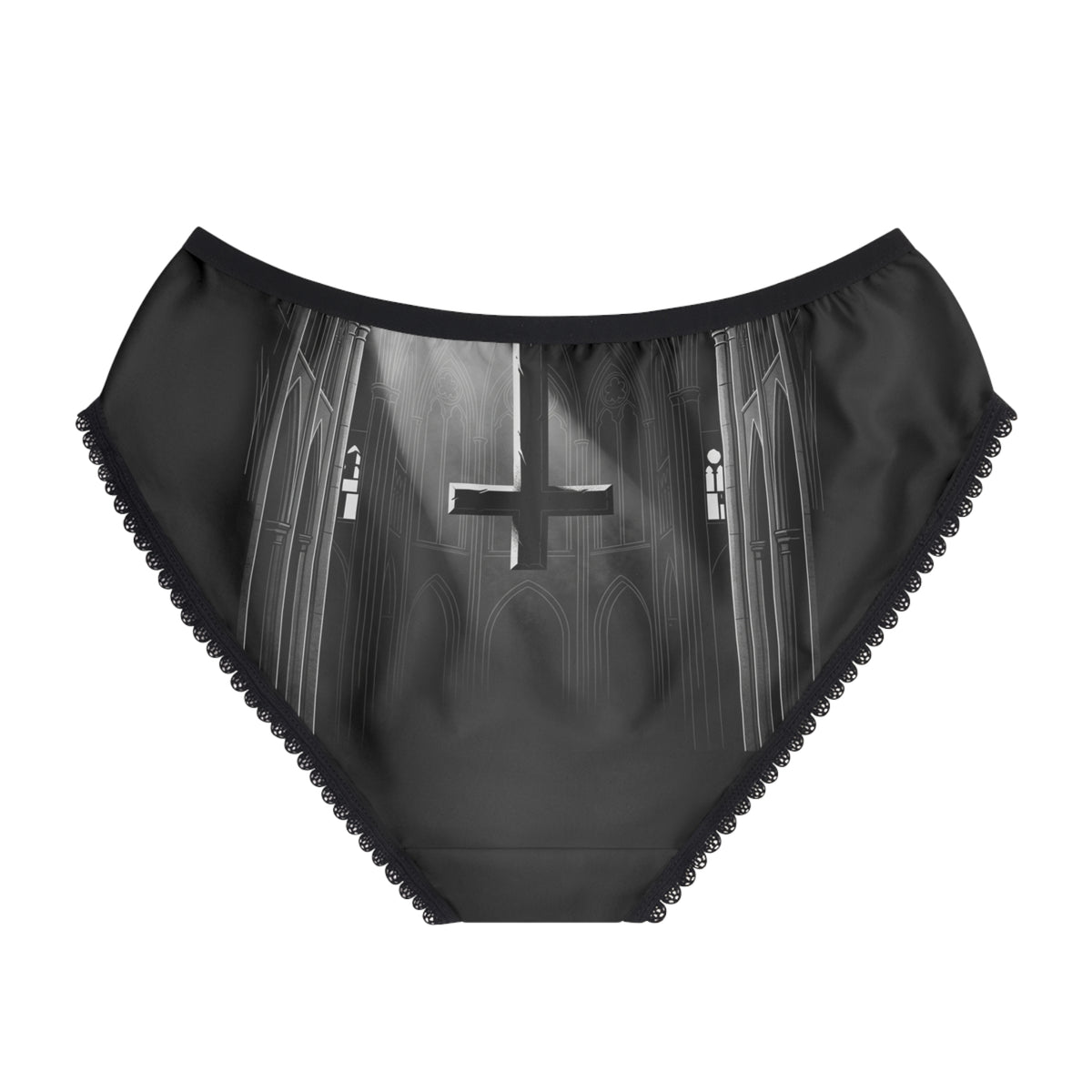 Goth Girls Lace Trim Panty