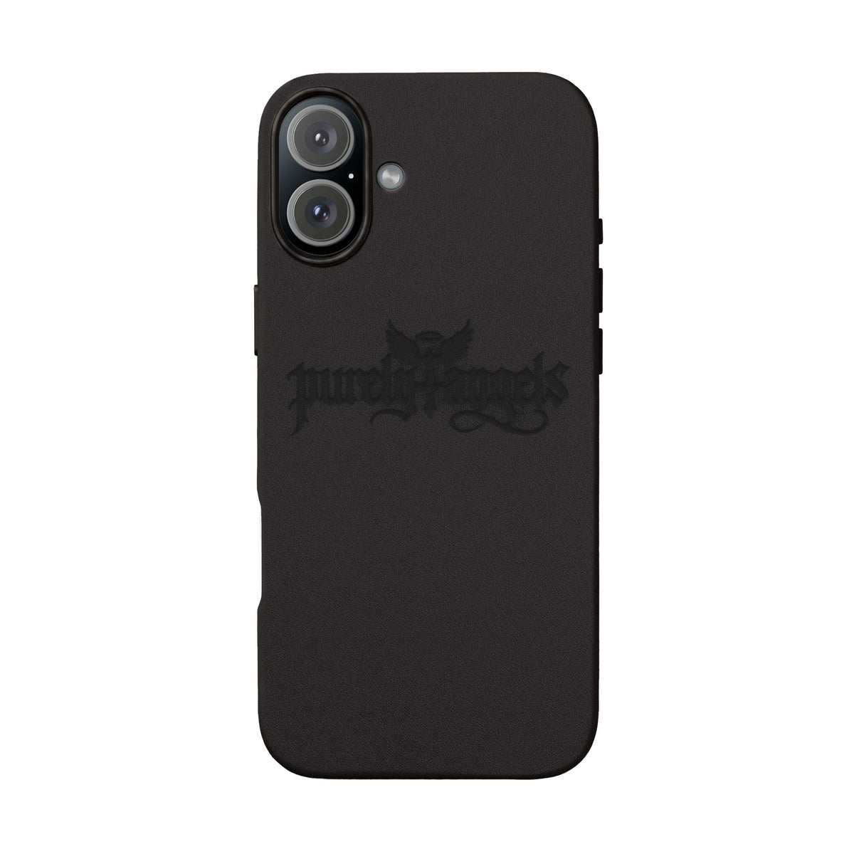 Purely4angels Engraved PU Leather Phone Case