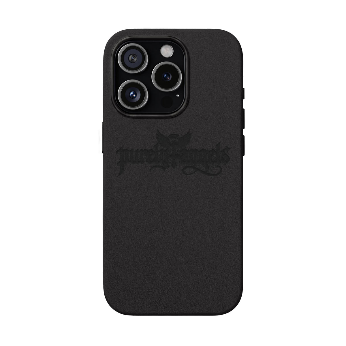 Purely4angels Engraved PU Leather Phone Case