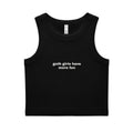 Goth Girls Have More Fun Cropped Ribbed Tank