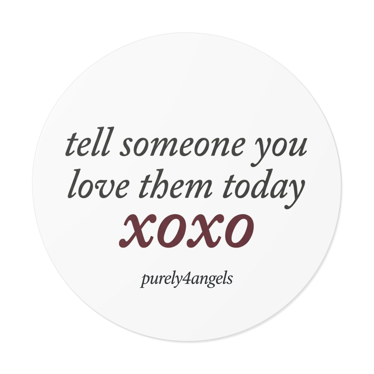 'xoxo' Vinyl Sticker