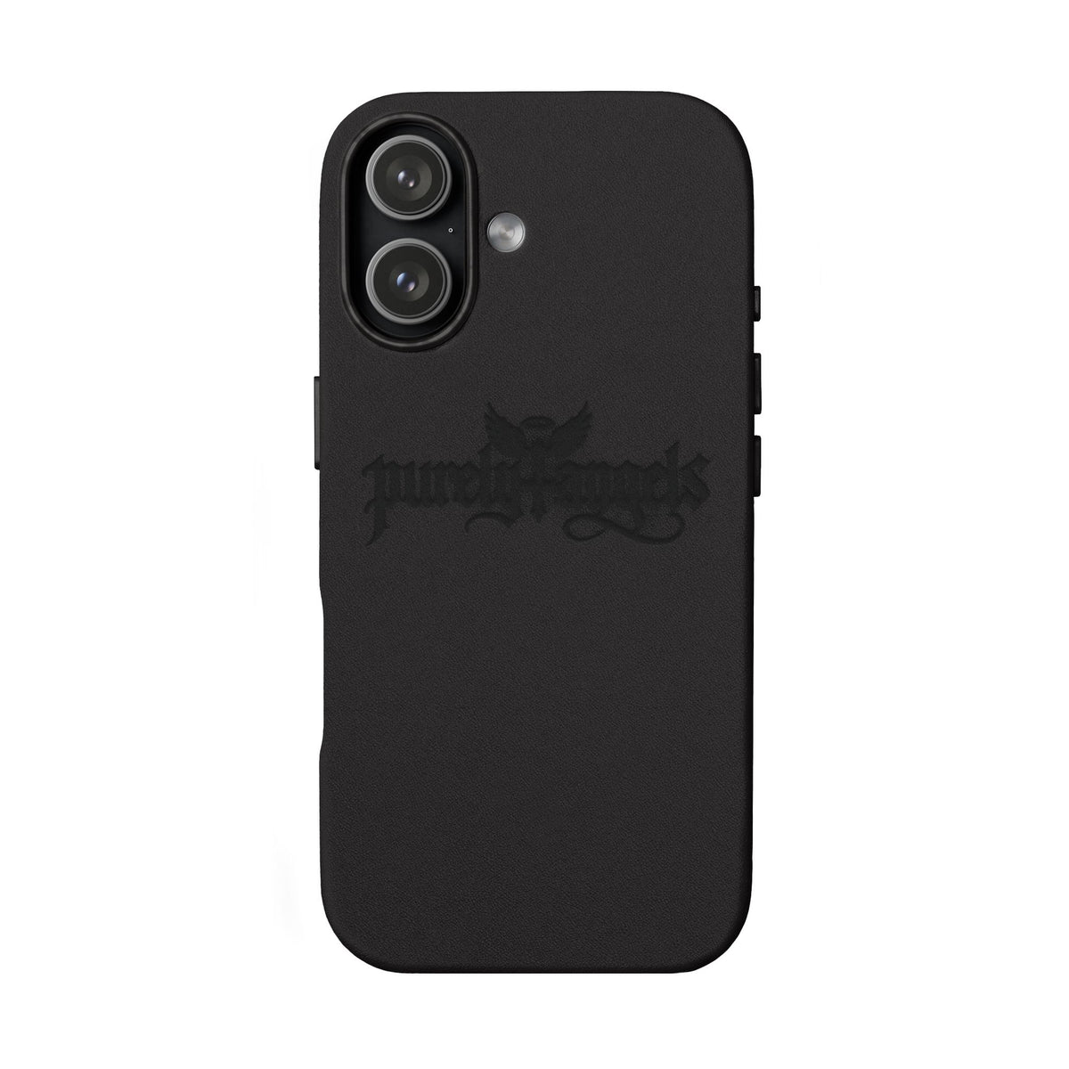 Purely4angels Engraved PU Leather Phone Case