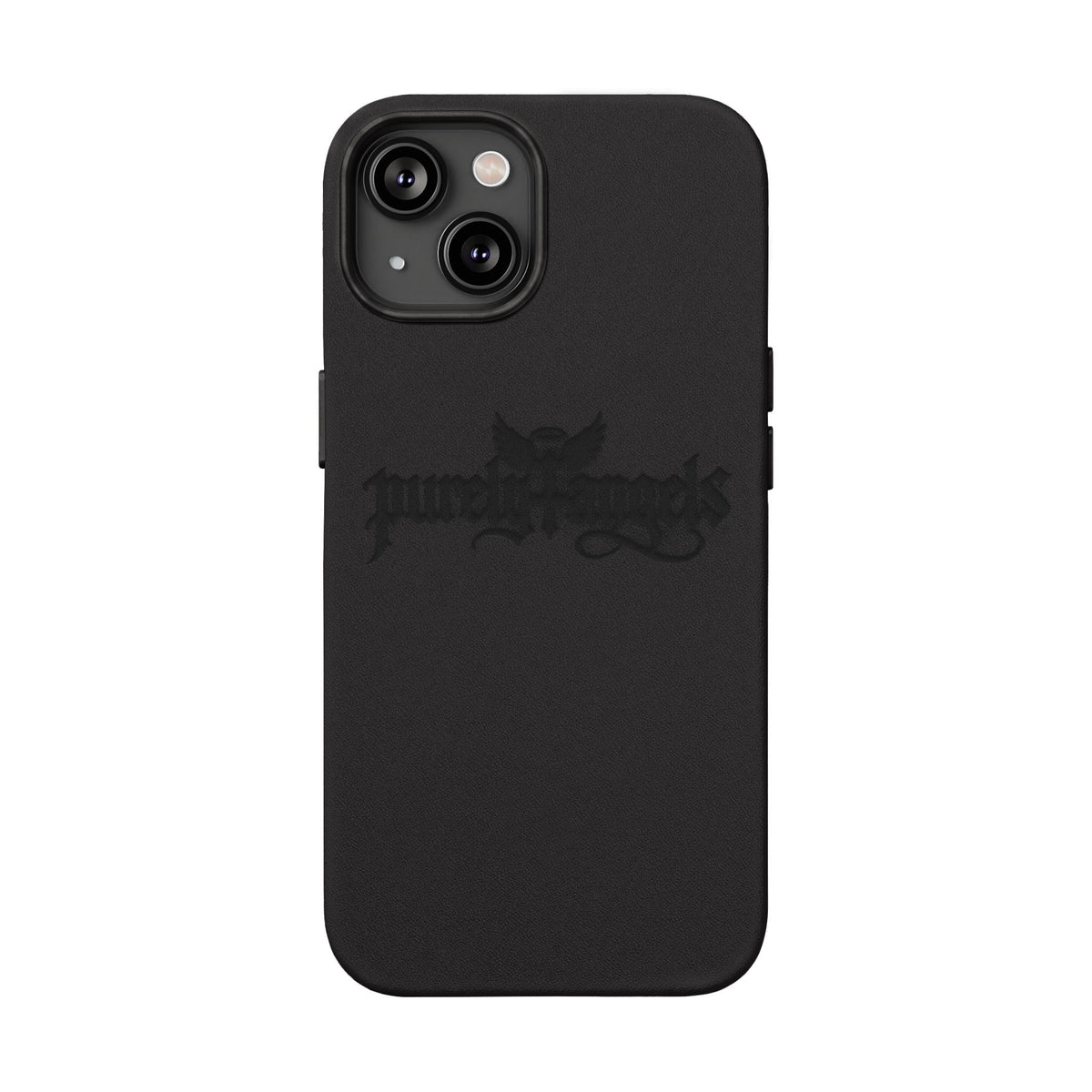 Purely4angels Engraved PU Leather Phone Case
